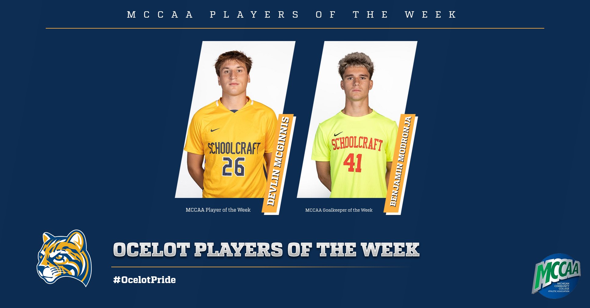 McGinnis and Modronja Sweep MCCAA Honors Once Again